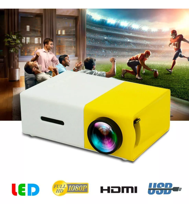 Mini Proyector Portátil HD – Convierte tu habitación en un cine