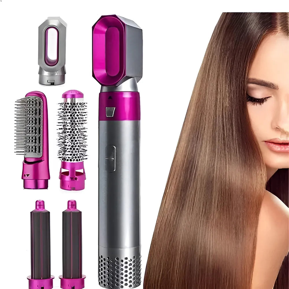 Rizadora 5 En 1 Cepillo Secador De Pelo 2