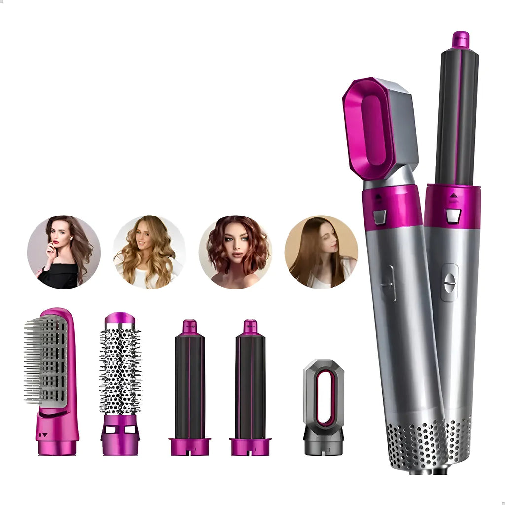 Rizadora 5 En 1 Cepillo Secador De Pelo 2